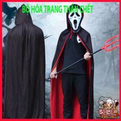 Mặt Nạ Thần Chết Scream Halloween - Phụ Kiện Hóa Trang Kinh Dị Độc Đáo Chất Lượng Cao, Sẵn Sàng Bén Nhạy trong Tiệc Tùng