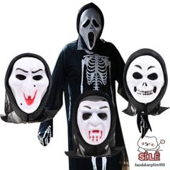 Mặt Nạ Thần Chết Scream Halloween - Phụ Kiện Hóa Trang Kinh Dị Độc Đáo Chất Lượng Cao, Sẵn Sàng Bén Nhạy trong Tiệc Tùng