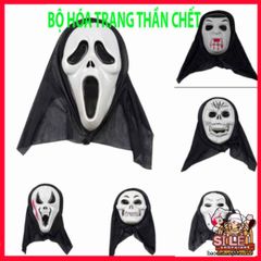 Mặt Nạ Thần Chết Scream Halloween - Phụ Kiện Hóa Trang Kinh Dị Độc Đáo Chất Lượng Cao, Sẵn Sàng Bén Nhạy trong Tiệc Tùng