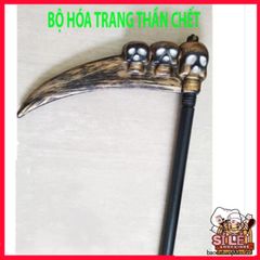 Bộ áo choàng Halloween Thần Chết 120cm với mặt nạ đầu lâu - Hóa trang Scream phong cách bí ẩn cho lễ hội ấn tượng