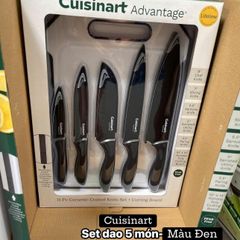 Bộ dao Cuisinart Advantage 11 món cao cấp - Dao phủ ceramic chống dính và thớt nhựa tiện lợi - Dụng cụ bếp an toàn và bền đẹp