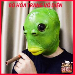 Mặt Nạ Silicon Ếch Xanh Trùm Đầu - Phụ Kiện Cosplay Vui Nhộn, Độc Đáo Cho Tiệc Halloween và Sự Kiện Giải Trí