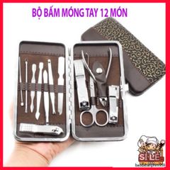 Bộ Dụng Cụ Chăm Sóc Móng Tay 12 Món Chuyên Nghiệp - Thiết Kế Tiện Lợi, Giảm Cân và Làm Đẹp Tại Nhà, Quà Tặng Hoàn Hảo