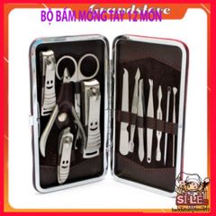 Bộ Dụng Cụ Chăm Sóc Móng Tay 12 Món Chuyên Nghiệp - Thiết Kế Tiện Lợi, Giảm Cân và Làm Đẹp Tại Nhà, Quà Tặng Hoàn Hảo