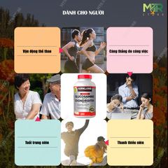 Viên Uống Bổ Xương Khớp Kirkland Glucosamine Chondroitin 1500mg - Hỗ Trợ Sức Khỏe Xương Khớp, 280 Viên Mỹ Chính Hãng
