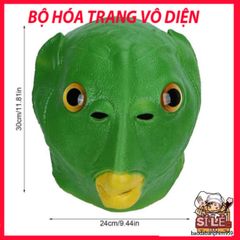 Mặt Nạ Đầu Người Cá Xanh Sáng Tạo - Phụ Kiện Hóa Trang Hài Hước, Quà Tặng Độc Đáo Cho Dịp Tiệc & Lễ Hội
