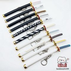 Móc Khóa Kiếm Katana Zoro One Piece - Kim Loại Titan Chống Gỉ, Quà Tặng Độc Đáo Cho Fan Anime
