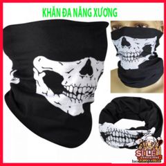 Khẩu Trang Bịt Mặt Thần Chết Bandana Hình Đầu Lâu - Chống UV, Bụi Bẩn, Thấm Mồ Hôi, Phong Cách Punk, Thời Trang Độc Đáo