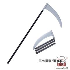 Lưỡi Hái Nhựa Thần Chết - Phụ Kiện Halloween Ma Quái, Trang Trí Tiệc Hóa Trang, Tạo Dáng Ấn Tượng 55cm, 1m, 1m45