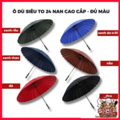 Ô Che Mưa Cao Cấp 24 Nan - Dù Chống Nắng, Chống Mưa Siêu Bền, Vải Chống Thấm, Thiết Kế Thông Minh, Bảo Vệ Da Xuất Sắc