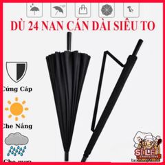 Ô Che Mưa Cao Cấp 24 Nan - Dù Chống Nắng, Chống Mưa Siêu Bền, Vải Chống Thấm, Thiết Kế Thông Minh, Bảo Vệ Da Xuất Sắc