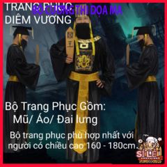 Bộ Trang Phục Halloween Cương Thi và Pháp Sư - Đồ Hóa Trang Ngộ Nghĩnh cho Trẻ Em - Cosplay Nhân Vật Huyền Bí