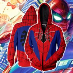 Áo Khoác 3D Hình Siêu Anh Hùng Spider-Man Marvel - Phong Cách Độc Đáo Có Mũ, Kích Thước Lớn cho Fans  Marvel