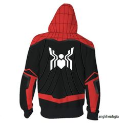 Áo Khoác 3D Hình Siêu Anh Hùng Spider-Man Marvel - Phong Cách Độc Đáo Có Mũ, Kích Thước Lớn cho Fans  Marvel