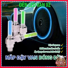 Bộ 2 Đèn LED Gắn Bánh Xe Đạp Xe Máy - Đèn Neon Phát Sáng Nắp Van An Toàn và Thời Trang cho Chuyến Đi Ban Đêm