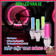 Bộ 2 Đèn LED Gắn Bánh Xe Đạp Xe Máy - Đèn Neon Phát Sáng Nắp Van An Toàn và Thời Trang cho Chuyến Đi Ban Đêm