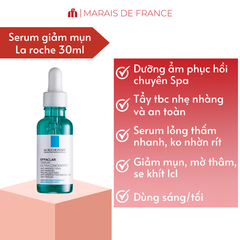 Serum La Roche-Posay Effaclar 30ml - Tinh Chất Giảm Mụn, Mờ Thâm, Thu Nhỏ Lỗ Chân Lông Cho Da Dầu Mụn, Mỹ Phẩm Pháp