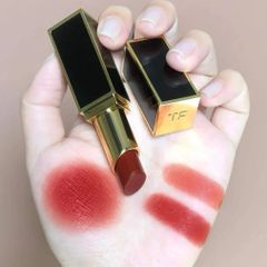 Son Tom Ford Lip Color Satin Matte 91 Lucky Star - Son Môi Đỏ Thuần Chính Hãng Độ Bám Cao, Dưỡng Ẩm Tốt, Quyến Rũ Sang Trọng