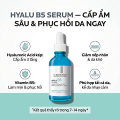 Tinh Chất Cấp Ẩm Phục Hồi Da La Roche-Posay Hyalu B5 Serum 30ml - Giúp Da Căng Mịn & Hỗ Trợ Làm Dịu Da Nhạy Cảm