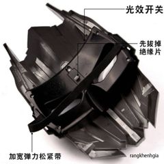 Mặt Nạ Hacker Phát Sáng Halloween Đèn LED Nhiều Màu - Mặt Nạ Cosplay Độc Đáo Cho Trẻ Em và Người Lớn Tham Dự Tiệc Hóa Trang
