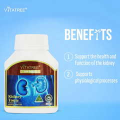 Viên Uống Bổ Thận Vitatree Kidney Tonic 100 Viên - Hỗ Trợ Chăm Sóc Sức Khỏe Thận và Thanh Lọc Cơ Thể Từ Úc
