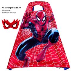 Áo Choàng Siêu Nhân 3D Full HD Kèm Mặt Nạ – Trang Phục Halloween Cho Trẻ Em, Cosplay Nhân Vật Siêu Anh Hùng Nổi Tiếng