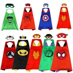 Áo Choàng Siêu Nhân 3D Full HD Kèm Mặt Nạ – Trang Phục Halloween Cho Trẻ Em, Cosplay Nhân Vật Siêu Anh Hùng Nổi Tiếng