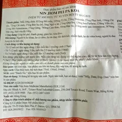 Siro Ho Xuyên Bối Tỳ Bà Cao Nin Jiom Pei Pa Koa - Giải Pháp Hỗ Trợ Giảm Ho, Làm Dịu Cổ Họng Cho Trẻ Em và Người Lớn