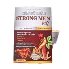 Viên bổ thận Strong Men MQ - Thực phẩm chức năng hỗ trợ sinh lực nam giới, cải thiện sức khỏe thận hiệu quả, hộp 30 viên.