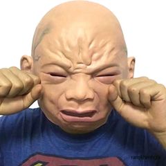 Mặt Nạ EM BÉ KHÓC Halloween - Phiên Bản Đặc Biệt Đức từ TikTok, Đồ Hóa Trang 3D Cho Cosplay và Tiệc Halloween