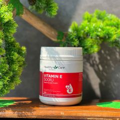 Vitamin E Healthy Care 500IU - Viên Uống Bổ Sung Chống Oxy Hóa, Hỗ Trợ Tim Mạch, Làm Đẹp Da, Chăm Sóc Tóc - Hàng Úc 200 Viên