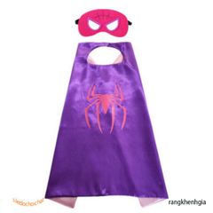 Bộ đồ choàng Siêu Nhân Ultraman kèm mặt nạ satin vải lụa cho bé trai, bé gái - Trang phục hóa trang siêu anh hùng cực chất
