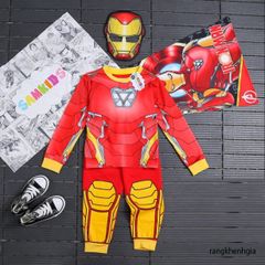 Bộ Trang Phục Siêu Anh Hùng Spider-Man Cho Bé Trai - Áo Dài Tay, Áo Choàng, Mặt Nạ, Chất Liệu Cao Cấp, Size Đủ 3-10 Tuổi