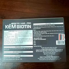 Kẽm Biotin Tóc Hair-Pro - Giải Pháp Chăm Sóc Tóc Bạc Sớm và Rụng Nhiều, Bổ Sung Dinh Dưỡng, Mái Tóc Khỏe Mạnh và Suôn Mượt