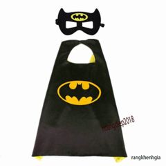 Bộ Áo Choàng HẢI TẶC Trắng Đen Kèm Mặt Nạ Satin Cho Bé - Hóa Trang Siêu Anh Hùng Marvel, Quà Tặng Sinh Nhật Sáng Tạo