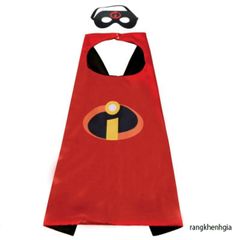 Bộ áo choàng Hải Tặc Đen Đỏ kèm mặt nạ satin cho bé trai bé gái - Trang phục hóa trang siêu anh hùng Marvel tuyệt đẹp