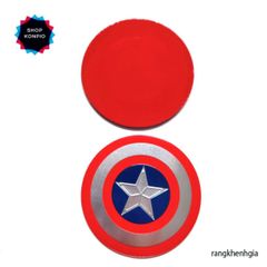 Tem Nhôm Logo Khiên Captain America - Decal Siêu Dính Nhiều Kích Thước Cho Fan Marvel, Dán Xe, Trang Trí Nhà Cửa