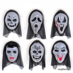 Mặt Nạ Scream Halloween Chính Hãng - Phụ Kiện Hóa Trang Thần Chết Bí Ẩn Cho Tiệc Hóa Trang Dành Cho Fan Kinh Dị