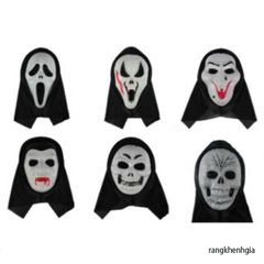 Mặt Nạ Scream Halloween Chính Hãng - Phụ Kiện Hóa Trang Thần Chết Bí Ẩn Cho Tiệc Hóa Trang Dành Cho Fan Kinh Dị