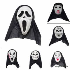 Mặt Nạ Scream Halloween Chính Hãng - Phụ Kiện Hóa Trang Thần Chết Bí Ẩn Cho Tiệc Hóa Trang Dành Cho Fan Kinh Dị
