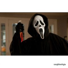 Mặt Nạ Scream Halloween Chính Hãng - Phụ Kiện Hóa Trang Thần Chết Bí Ẩn Cho Tiệc Hóa Trang Dành Cho Fan Kinh Dị
