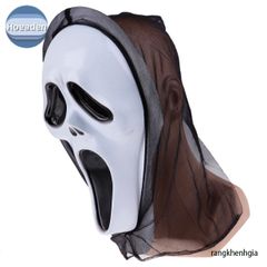 Mặt Nạ Halloween Ma Quái Ghost Face Hoeaden - Phụ Kiện Kinh Dị Cho Tiệc Tùng, Hóa Trang, Quà Tặng Độc Đáo