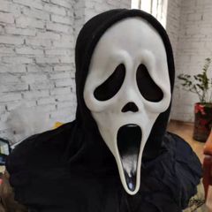 Mặt Nạ Hood Ma Đen Halloween Scream - Phụ Kiện Kinh Dị Độc Đáo Cho Hóa Trang và Tiệc Hóa Trang