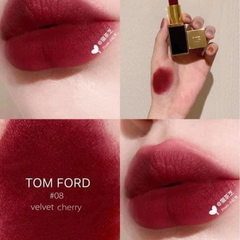 Son Lì Tom Ford TF Limited Edition 08 Velvet Cherry - Màu Đỏ Cherry Cao Cấp, Lì Mịn, Sang Trọng, Dưỡng Ẩm Cho Đôi Môi Cuốn Hút