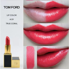 Son Tom Ford Lip Color Lipstick 09 True Coral - Son Môi Hồng Cam Sang Trọng, Dưỡng Ẩm Tốt, Sắc Màu Tươi Tắn Chất Lượng Cao