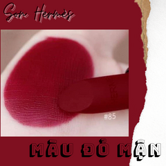 Son Hermès Màu 85 Rouge H Đỏ Mận - Son Lì Cao Cấp Chính Hãng, Đem Lại Sắc Đỏ Tươi Tắn và Sang Trọng, Một Biểu Tượng Của Phong Cách