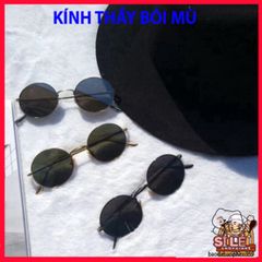Kính Mát Gọng Tròn Retro UV400 Thời Trang Cho Nam Nữ - Kính Nobita Đối Với Thầy Bói Mù, Phụ Kiện Thời Thượng