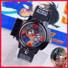 Đồng Hồ Thám Tử Conan Dành Cho Trẻ Em - Đồng Hồ Đeo Tay Có Đèn Laser Edogawa Conan Kid Cho Bé Trai, Bé Gái