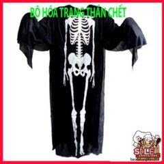 Áo Xương Halloween Kèm Mặt Nạ Cosplay Thần Chết Scream - Trang Phục Ma Quái Độc Đáo Cho Tiệc Hóa Trang