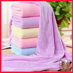 Bộ 5 Khăn Tắm Cao Cấp Nhật Bản 140x70cm, Chất Liệu Microfiber Thấm Hút Nhanh, Màu Sắc Ngẫu Nhiên, Thời Thượng và Tiện Lợi